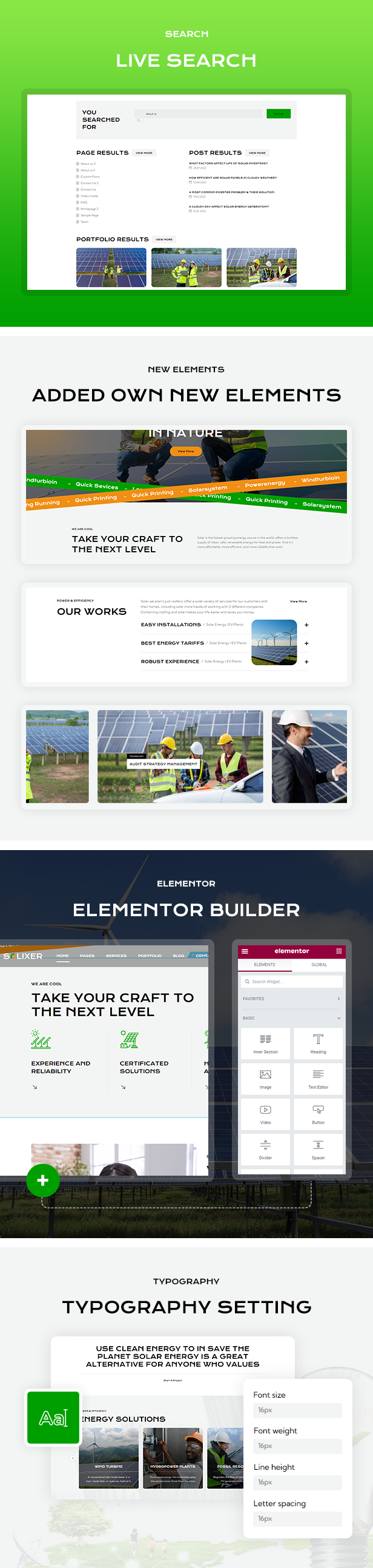 Solixer – Ecology & Solar Energy WordPress Theme